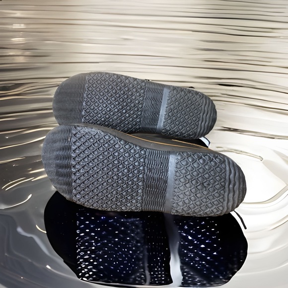 KAMIK DRAKE 2 BROWN WATERPROOF LEATHER & RUBBER LOW BOAT RAIN SHOES 10 medium - Picture 3 of 5